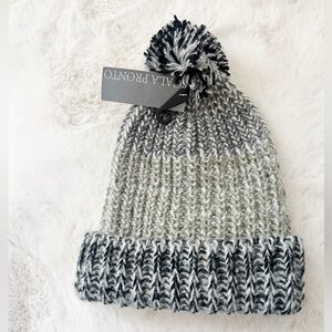 NWT Scala Pronto Multi Pom Beanie